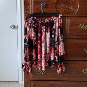 3/4 Floral Print Boho Blouse